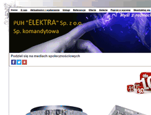 Tablet Screenshot of elektramlawa.com